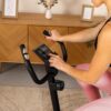 Hop-Sport Heimtrainer HS-015H, kompakter Hometrainer fÃ¼r Senioren geeignet, Fahrrad ideal fÃ¼r das Training zuhause, Pulssensoren & Anti-Rutsch-Pedale – Bild 4