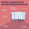 HUDORA Trampolin Fantastic in versch. GrÃ¶Ãen - Gartentrampolin mit Sicherheitsnetz - Sporttrampolin fÃ¼r bis zu 100kg - Familien-Trampolin mit extra breiter Randabdeckung fÃ¼r Kinder & Erwachsene – Bild 5