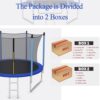 LIFEZEAL Trampolin Outdoor, Gartentrampolin mit Sicherheitsnetz, Schutzmatte, Kindertrampolin fÃ¼r Innen, AuÃen, Sporttrampolin mit GS Zertifiziert fÃ¼r Kinder ab 6 Jahren, Max. 100 kg – Bild 4