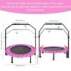 Trampolin Kinder Indoor Outdoor Ã91cm, Mini Trampolin Jumping Fitness Trampolins Faltbar Gartentrampolin mit Griff und Sicherheitspolster, Kindertrampolin fÃ¼r Jungen MÃ¤dchen ab 3 Jahre – Bild 3